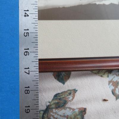 American USAF MILITARY Aircraft Mid Flight - FU 45 - Framed Black and White Photo.