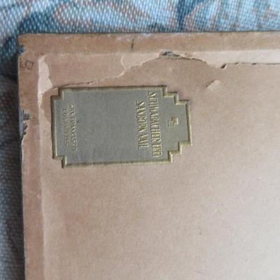 VINTAGE RHEIMS CATHEDRAL GENUINE STEEL ETCHING PRINT CARD - NOTRE DAME DE REIMS