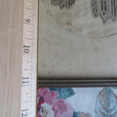 VINTAGE RHEIMS CATHEDRAL GENUINE STEEL ETCHING PRINT CARD - NOTRE DAME DE REIMS