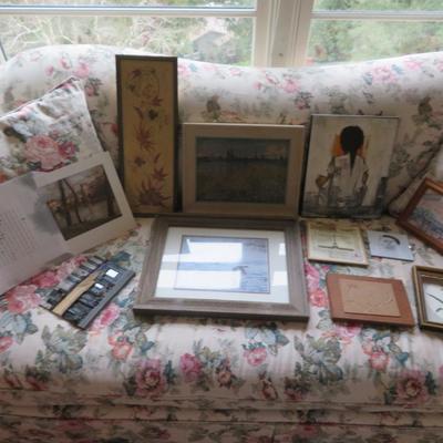 Estate Wall Art Group Lot all seen in photos.