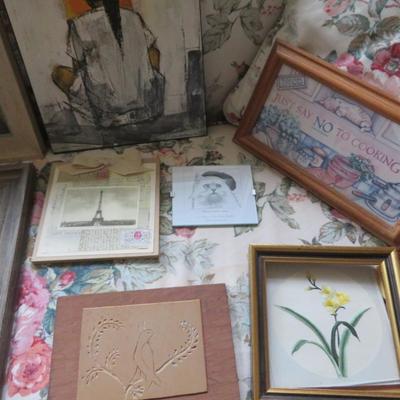 Estate Wall Art Group Lot all seen in photos.