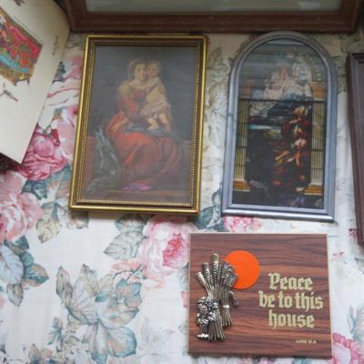Estate Wall Art Lot - Religious Images