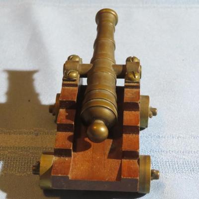 Bronze Desk Cannon In The Royal Navy Style HMS Victory 1805