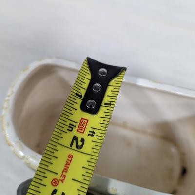 Vintage NAPCO Ceramic Fishing Creel Basket Planter