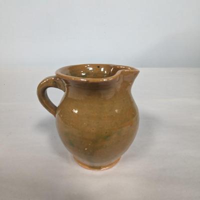 Hand Made Brown Pottery Pitcher Arden NC