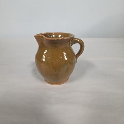 Hand Made Brown Pottery Pitcher Arden NC