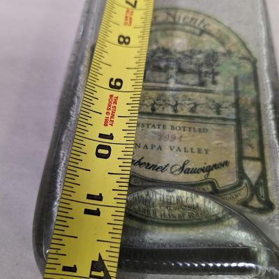 Slump Flat Wine Bottle Cheese Tray Spoon Rest