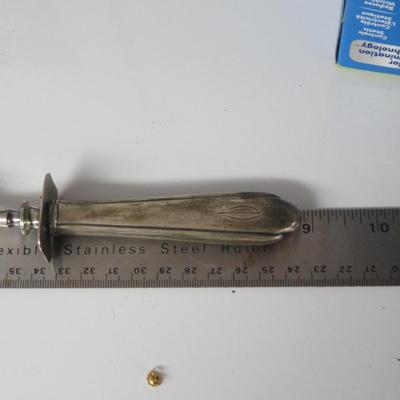 Carving set with sterling handle