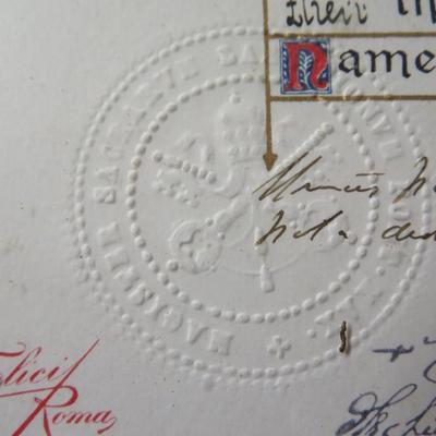 Plenary Indulgence - 1928 - 8" x 13"