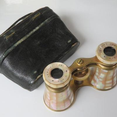 LeMaire Pairs Mother of Pearl Opera Theatre Glasses Original Case