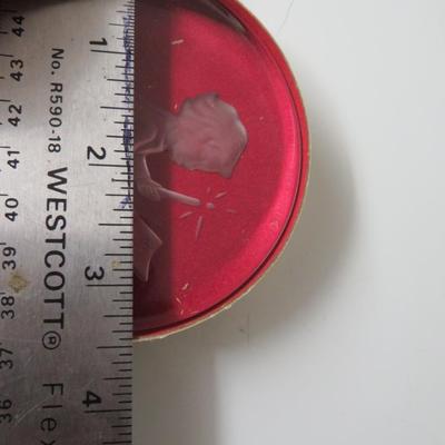 DANBURY MINT PAPERWEIGHT art glass sculpture figurine vintage holiday Christmas decor gift collectible retired 1986 angel star born puppy