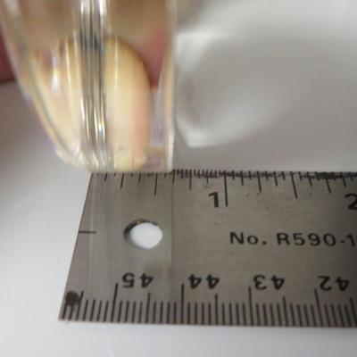 DANBURY MINT PAPERWEIGHT art glass sculpture figurine vintage holiday Christmas decor gift collectible retired 1986 angel star born puppy