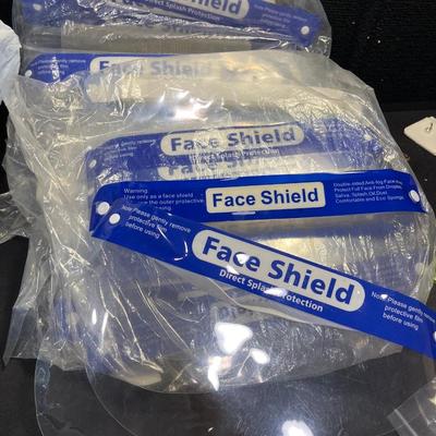114- Face Shields & masks, gloves, shoe covers
