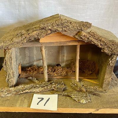 Handmade Nativity Barn