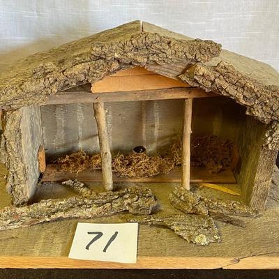 Handmade Nativity Barn