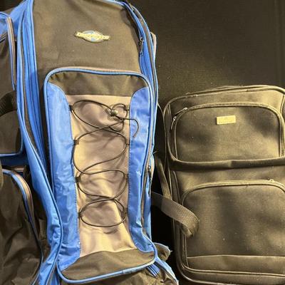 129- Large Rolling Duffel & Carry-on Suitcase