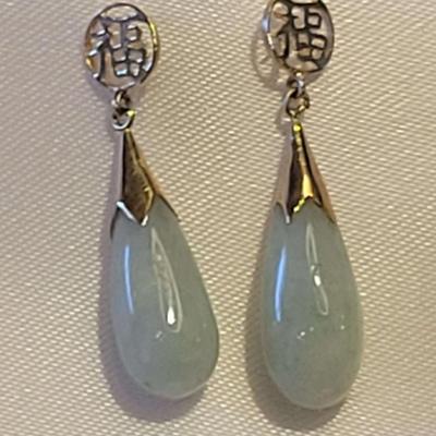 Jade Teardrop Earrings