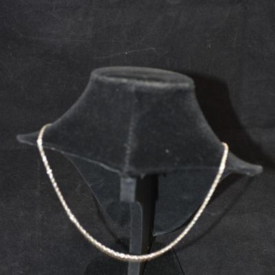 925 Sterling 2 Sided Cartouche + 925 What Chain 24" 12.6g
