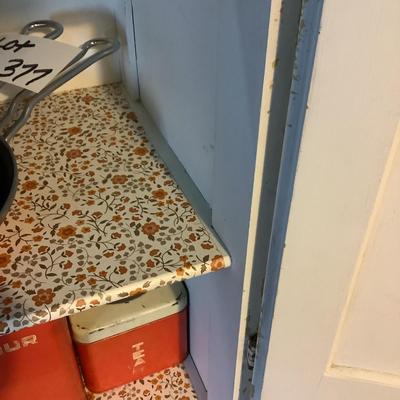 380 Vintage White Painted Wooden Chimney Cupboard