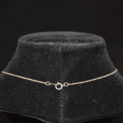 925 Sterling Chain with 925 Spinel Pendant and Matching Studs 18" 2.7g