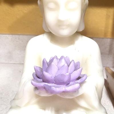 White Buddha Figure Lot