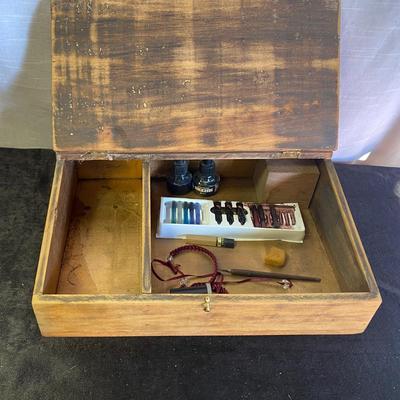 Vintage Writing Desk and Pen