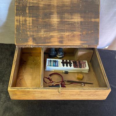 Vintage Writing Desk and Pen
