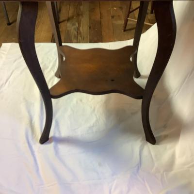 389 Vintage Oak Table with Shelf