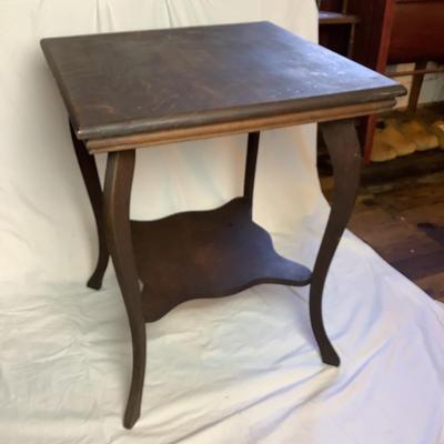 389 Vintage Oak Table with Shelf