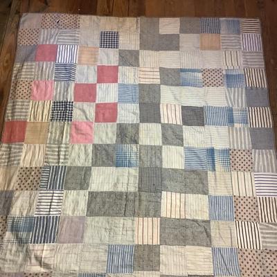 391 Antique Zig Zag Handmade Double Sided Quilt