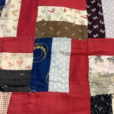 391 Antique Zig Zag Handmade Double Sided Quilt