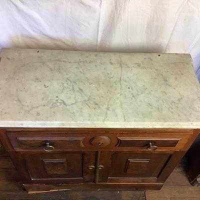 393 Vintage Victorian Marble Top Washstand