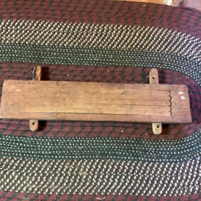 396 Antique Primitive Wooden Wall Hanging Drying Rack