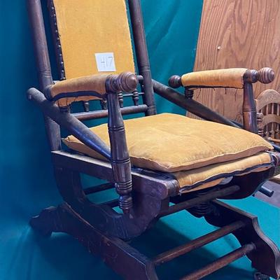 Vintage Eastlake Victorian Rocking Chair