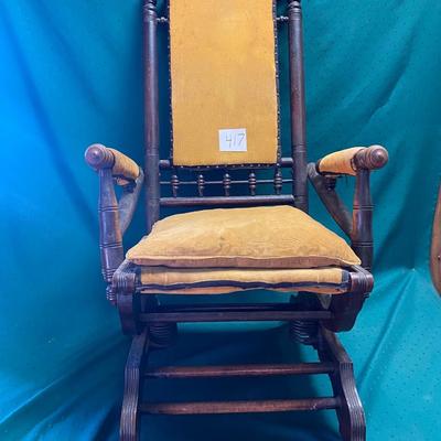 Vintage Eastlake Victorian Rocking Chair