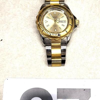 Gold/Silver Gruen Sport 3 ATM-100FT Water Resistant Quartz