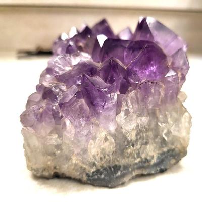 2 Pieces of Natural Amethyst Geode Cluster - 1) 4 1/2 x 5 1/2 2) 5 x 4