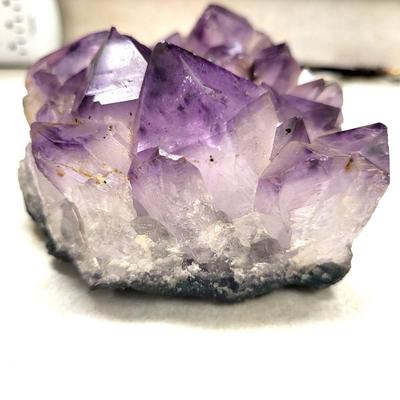2 Pieces of Natural Amethyst Geode Cluster - 1) 4 1/2 x 5 1/2 2) 5 x 4
