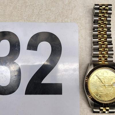 Sun Time Executive Tampa Bay Devil Rays Two Tone Collectable Watch
