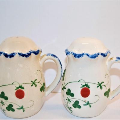Tall Pitcher-Style with Clover, Fruit and Blue Handles 4