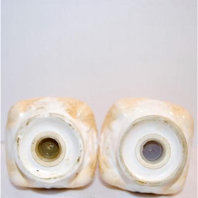 Pointed Top Set with Beige Clam Shells 3 1/2"