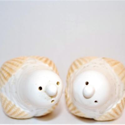 Pointed Top Set with Beige Clam Shells 3 1/2"