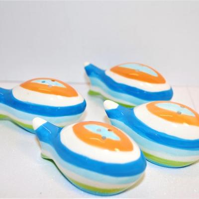Striped School of Fish - Set of 4 1 1/2"