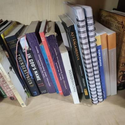 156 Book Collection, Including Wood Shelf - 30 Wide x 72 Height