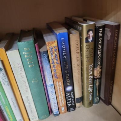 156 Book Collection, Including Wood Shelf - 30 Wide x 72 Height