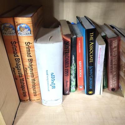 156 Book Collection, Including Wood Shelf - 30 Wide x 72 Height