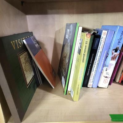 156 Book Collection, Including Wood Shelf - 30 Wide x 72 Height