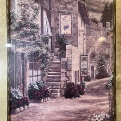 Betsy Brown New Jersey Artist Print Frame Size 26" x 30.5" in Very Good Preowned Condition.