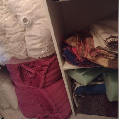 Entire Contents of Closet Containing Quality Used and New Linens and Bedding