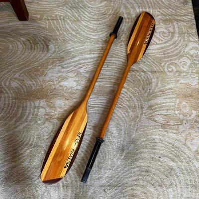 U449 Voyageur 8â€™ Kayak Paddle with Contrasting Woods